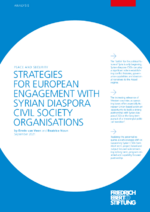 Strategies for European engagement with Syrian diaspora civil society organisations