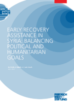 Early recovery assistance in Syria